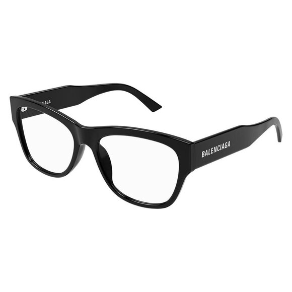 New Authentic  BALENCIAGA Everyday Black Square BB0309O 001 Glasses Women - Picture 1 of 5